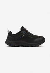 Czarno-Niebieskie Buty Sportowe ze Sznurowaniem i Noskiem z Ekoskóry Joralle. Czarne buty sportowe na co dzień męskie Born2be, bez zapięcia. Za 159.99 zł.