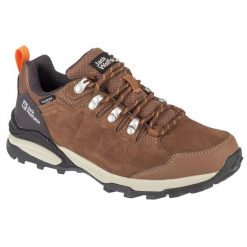 Buty Jack Wolfskin Refugio Texapore Low 4050821-5238 brązowe. Brązowe obuwie trekkingowe damskie . Za 581.95 zł.