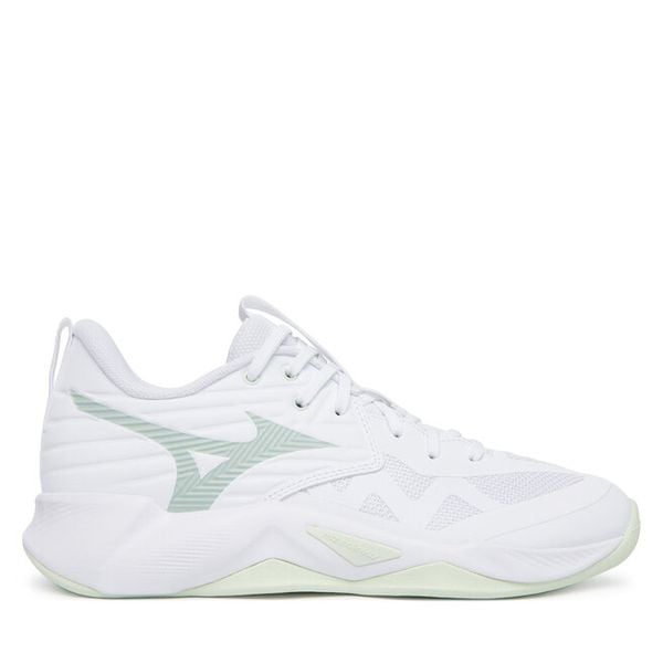 Buty halowe Mizuno. Białe buty sportowe na co dzień damskie Mizuno, bez wzorów, mizuno wave. Za 469.99 zł.
