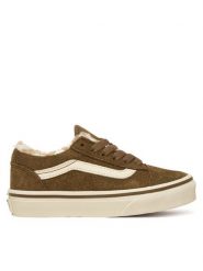 Vans Tenisówki Old Skool VN000CYV0E01 Khaki. Brązowe buty sportowe chłopięce Vans, ze skóry, bez zapięcia. Za 239.99 zł.