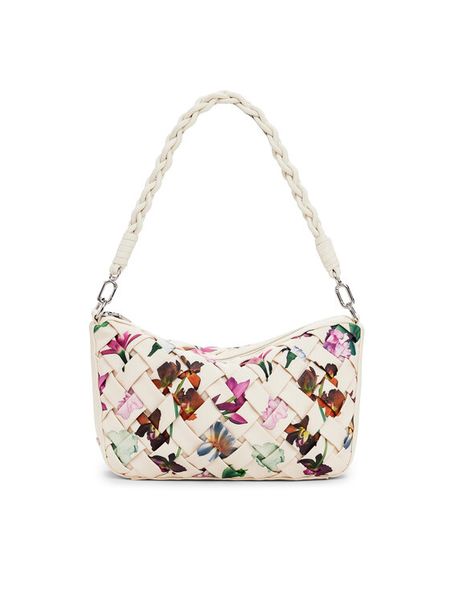 Desigual Torebka 25SAXPBQ Écru. Torebki klasyczne damskie Desigual, bez wzorów, ze skóry, bez dodatków. Za 219.99 zł.