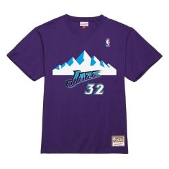 Koszulka Utah Jazz NBA N&N Scottie Pippen. Fioletowe bluzki damskie Mitchell & Ness, bez wzorów, bez kołnierzyka. Za 246.50 zł.