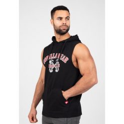 Chico S Z kapturem Koszulka - Czarny. Czarne bluzki sportowe damskie GORILLA WEAR, s, bez kołnierzyka, bez ramiączek. Za 211.00 zł.