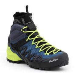 Buty trekkingowe Salewa Ms Wildfire Edge Mid Gtx 61350-8971 niebieskie. Niebieskie buty trekkingowe męskie ze skóry, bez zapięcia. Za 1,203.68 zł.