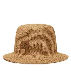 Kapelusz KARL LAGERFELD. Brązowe kapelusze damskie Karl Lagerfeld, bez wzorów. Za 369.99 zł.
