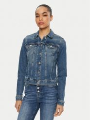 Tommy Jeans Kurtka jeansowa Vivianne DW0DW20158 Granatowy Regular Fit. Niebieskie kurtki damskie Tommy Jeans, m, bez wzorów, z bawełny, bez kaptura. Za 419.99 zł.