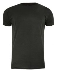 T-Shirt (Koszulka) Zielony, Khaki Bez Nadruku, Okrągły Dekolt, Postrzępione Brzegi BRAVE SOUL- Męski. Zielone t-shirty męskie Brave Soul, l, bez wzorów, z bawełny, bez kołnierzyka. Za 49.99 zł.
