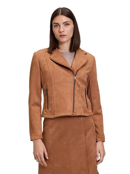 Betty Barclay Kurtka przejściowa w kolorze karmelowym rozmiar: 38. Brązowe kurtki damskie Betty Barclay, bez wzorów, ze skóry, bez kaptura. Za 156.98 zł.