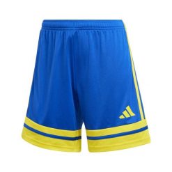 Spodenki damskie adidas Squadra. Niebieskie szorty damskie Adidas, bez wzorów, sportowe. Za 73.99 zł.