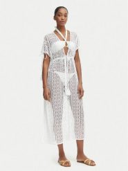 Iconique Sukienka plażowa Temptation IC26-119 Biały Regular Fit. Białe sukienki damskie Iconique, na plażę, m, bez wzorów, z syntetyku, bez kołnierzyka, bez ramiączek. Za 369.99 zł.