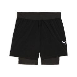 Szorty 2 w 1 Puma Dreamrun DryC 5". Czarne szorty męskie Puma, bez wzorów, z tkaniny, sportowe. Za 244.00 zł.