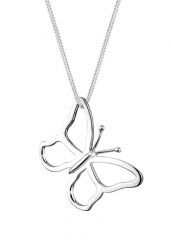 Elli Damska zawieszka filigranowy motyl w srebrze próby 925 Sterling Silver Naszyjniki 1 ct Damski. Szare naszyjniki damskie Elli, srebrne. Za 203.99 zł.