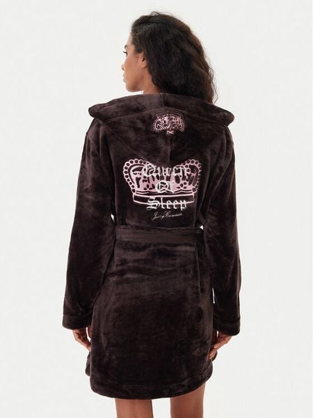 Juicy Couture Szlafrok JCLRB225503 Brązowy. Brązowe szlafroki damskie Juicy Couture, xl, bez wzorów, z syntetyku. Za 399.99 zł.