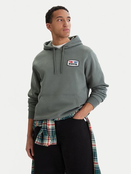 RVCA Bluza Soar 23A413508 Zielony Regular Fit. Zielone bluzy bez kaptura męskie RVCA, m, z bawełny. Za 349.99 zł.