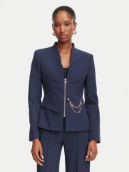 Rinascimento Marynarka CFC0130160003 Granatowy Slim Fit. Niebieskie marynarki i żakiety damskie RINASCIMENTO, xs, bez wzorów, z syntetyku. Za 944.99 zł.