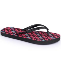 Japonki damskie Fila TROY LOGO SLIPPER. Czarne klapki damskie Fila, bez wzorów, bez obcasa. Za 59.00 zł.