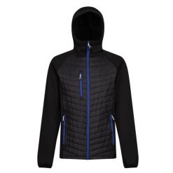 Męska Hybrydowa Kurtka Z Kapturem Navigate. Czarne kurtki męskie Regatta, m, bez wzorów, sportowe, z kapturem. Za 206.99 zł.