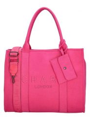 Charm Torebka w kolorze różowym - 42 x 34 x 16 cm rozmiar: onesize. Różowe torby na laptopa damskie Charm, bez wzorów, z materiału. Za 181.33 zł.