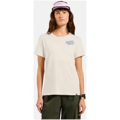 Koszulka z krótkim rękawem damska ODLO T-shirt. Brązowe t-shirty damskie Odlo, l, bez wzorów, z bawełny, bez kołnierzyka. Za 209.99 zł.