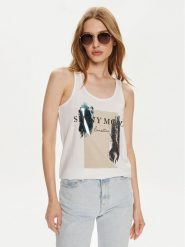 ONLY Top Henny 15327669 Biały Regular Fit. Białe topy damskie Only, xs, bez wzorów, z bawełny, bez kołnierzyka. Za 79.99 zł.