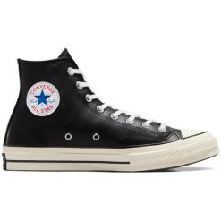 Buty sportowe Converse Chuck 70 Leather. Czarne buty sportowe na co dzień damskie Converse, ze skóry, bez zapięcia. Za 590.00 zł.