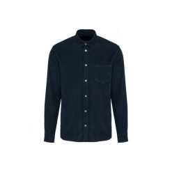 Aksamitna koszulka z długim rękawem Kariban. Niebieskie koszulki męskie z długim rękawem KARIBAN, m, z weluru. Za 314.50 zł.