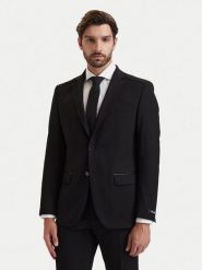 KARL LAGERFELD Marynarka 155612 564008 Czarny Modern Fit. Czarne marynarki męskie Karl Lagerfeld, bez wzorów, z bawełny. Za 1,639.00 zł.