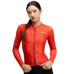 Damska koszulka rowerowa z krótkim rękawem Kolarstwo Siroko M2-W Glandon. Czerwone topy sportowe damskie SIROKO, m, bez wzorów, z elastanu, bez ramiączek. Za 255.00 zł.