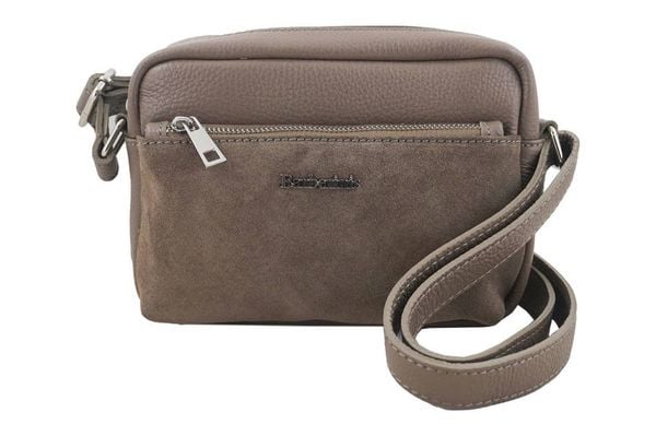 Listonoszka skórzana BARBERINI'S c. beżowa 788/1-9. Brązowe shopper bag damskie Barberinis, bez wzorów, ze skóry, małe, zamszowe, bez dodatków. Za 203.99 zł.