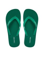 Calvin Klein Japonki Logo Strap HM0HM02105 Zielony. Zielone klapki i japonki męskie CALVIN KLEIN, z syntetyku. Za 149.99 zł.