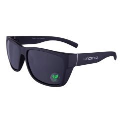 Polaryzacyjne okulary przeciwsłoneczne ALPHA ECO. Czarne okulary przeciwsłoneczne męskie LACETO, z materiału. Za 79.00 zł.