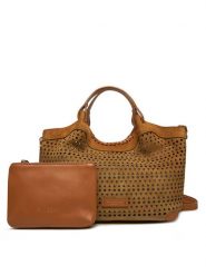Gianni Chiarini Torebka Dua BS 11679 CMLSR Brązowy. Brązowe torebki klasyczne damskie Gianni Chiarini, bez wzorów, ze skóry, bez dodatków. Za 939.99 zł.