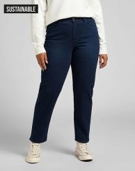 DAMSKIE SPODNIE JEANSOWE LEE Stella Tapered Plus DARK EVITA L31LPVYY 112139856. Spodnie materiałowe damskie Lee, bez wzorów, z jeansu. Za 189.99 zł.
