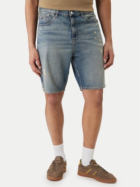 Tommy Jeans Szorty jeansowe Jaimie DM0DM22993 Niebieski Relaxed Fit. Niebieskie szorty męskie Tommy Jeans, bez wzorów, z bawełny. Za 269.99 zł.