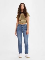 Levi's Dżinsy "501" - Regular fit - w kolorze niebieskim rozmiar: W24/L30. Niebieskie jeansy damskie Levi's, z podwyższonym stanem. Za 199.49 zł.