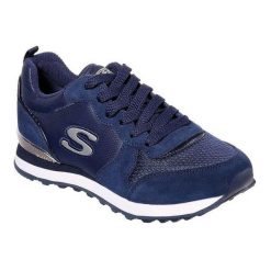 Buty sportowe Casual Damskie Skechers Retros-OG 85-Goldn Gurl W Kobieta. Niebieskie buty sportowe na co dzień damskie Skechers, bez wzorów, z materiału, trekkingowe. Za 298.00 zł.