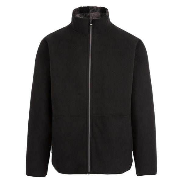 Męska Bluza Polarowa Tatsfield. Czarne bluzy bez kaptura męskie Trespass, m, z polaru. Za 272.99 zł.