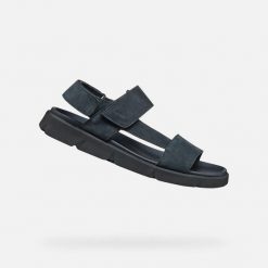 Sandały Geox Xand 2S. Niebieskie sandały męskie Geox, bez zapięcia. Za 332.99 zł.