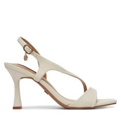 Sandały Nine West. Brązowe sandały damskie Nine West, bez wzorów, bez obcasa, na szpilce. Za 229.99 zł.