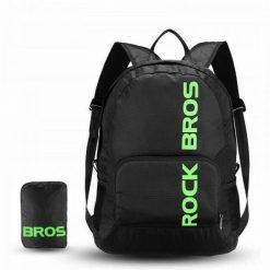 Plecak rowerowy sportowy składany Rockbros H10-BK. Czarne plecaki męskie ROCKBROS, bez wzorów, z materiału. Za 49.00 zł.