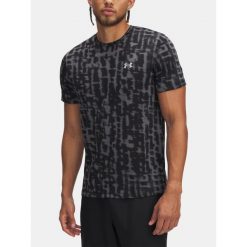 Koszulka do biegania męska Under Armour Launch Printed. Czarne t-shirty sportowe męskie Under Armour, m, bez ramiączek, do biegania. Za 149.99 zł.