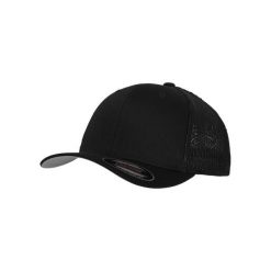 Czapka Flexfit Trucker. Czarne czapki męskie FLEXFIT, bez wzorów, z bawełny. Za 67.40 zł.