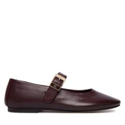 Baleriny Tommy Hilfiger. Brązowe baleriny damskie Tommy Hilfiger, bez wzorów, bez obcasa. Za 529.99 zł.