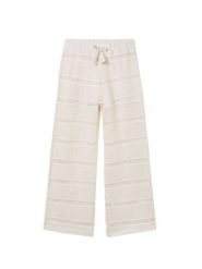 Mayoral Spodnie dzianinowe 6550 Beżowy Relaxed Fit. Brązowe spodnie dziewczęce Mayoral, z bawełny. Za 157.99 zł.