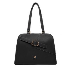 Torebka Beverly Hills Polo Club. Czarne torebki klasyczne damskie Beverly Hills Polo Club, bez wzorów, bez dodatków. Za 219.99 zł.