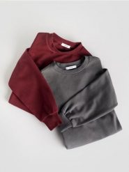 Gładka bluza z bawełną - ciemnoszary. Szare bluzy bez kaptura damskie Reserved, l, z bawełny. W wyprzedaży za 39.99 zł.