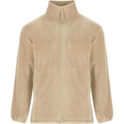 Męska Bluza Polarowa Artic Z Pełnym Zamkiem Błyskawicznym. Brązowe bluzy bez kaptura męskie ROLY, m, z polaru. Za 93.99 zł.