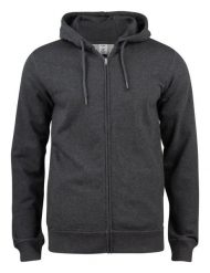 Clique Premium OC Hoody Full Zip – Bluza z kapturem z bawełny organicznej. Szare bluzy z kapturem męskie CLIQUE, xl, z bawełny. Za 290.35 zł.