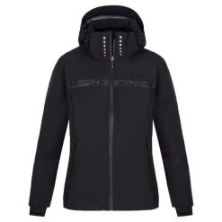 Damska kurtka narciarska Kilpi HATTORI-W. Czarne kurtki damskie Kilpi, xs, bez wzorów, z nylonu, bez kaptura, narciarskie. Za 835.17 zł.