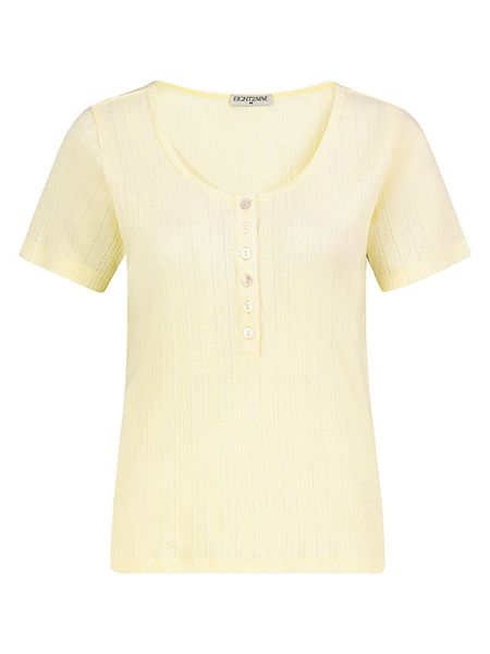 Eight2Nine Koszulka w kolorze żółtym rozmiar: XS. Żółte bluzki damskie Eight2Nine, xs, bez wzorów, z bawełny, bez kołnierzyka, bez ramiączek. Za 43.99 zł.